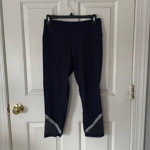 Victoria Secret Navy Leggings with Mesh Detail